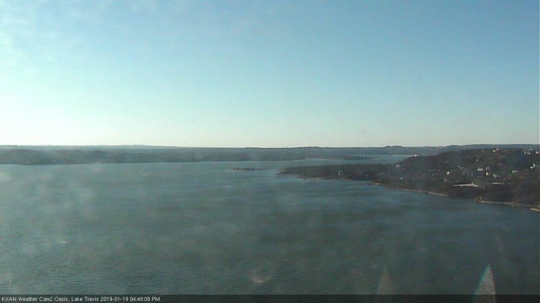 Lake Travis webcam, January 19, 2019 3:50 PM CT
