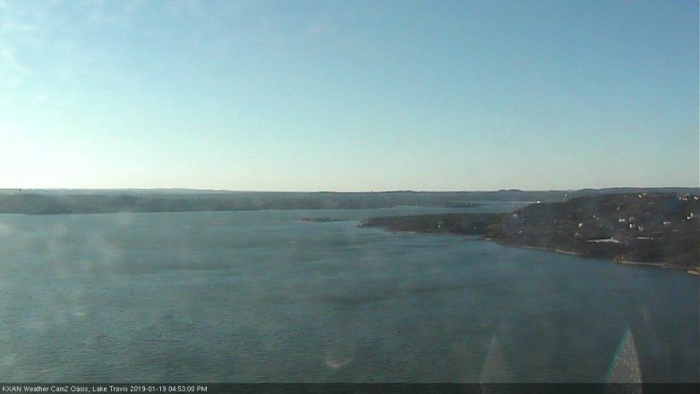 Lake Travis webcam, January 19, 2019 3:55 PM CT