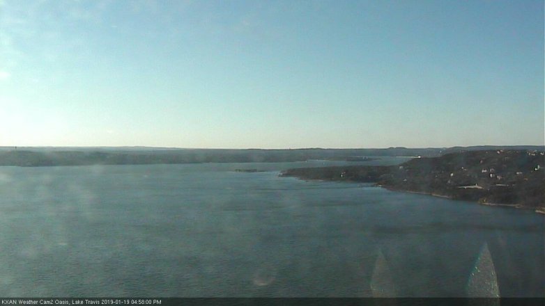 Lake Travis webcam, January 19, 2019 4:00 PM CT