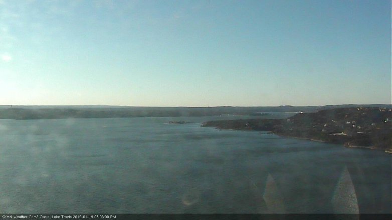 Lake Travis webcam, January 19, 2019 4:05 PM CT