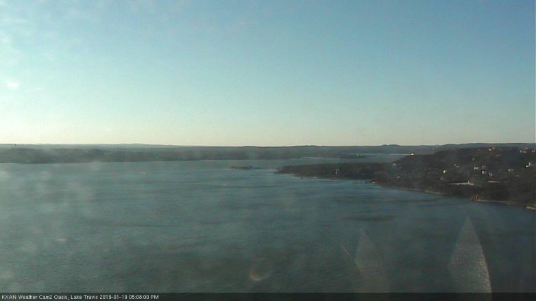 Lake Travis webcam, January 19, 2019 4:10 PM CT