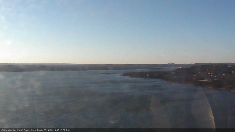 Lake Travis webcam, January 19, 2019 4:20 PM CT