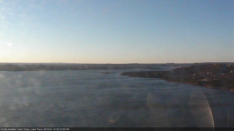 Lake Travis webcam, January 19, 2019 4:25 PM CT