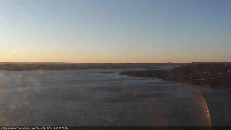 Lake Travis webcam, January 19, 2019 4:40 PM CT