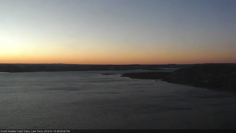 Lake Travis webcam, January 19, 2019 5:10 PM CT