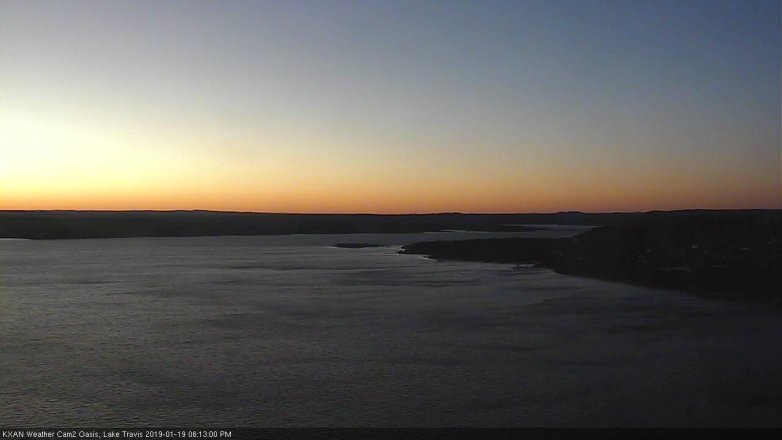 Lake Travis webcam, January 19, 2019 5:15 PM CT