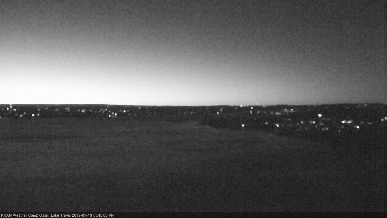 Lake Travis webcam, January 19, 2019 5:45 PM CT