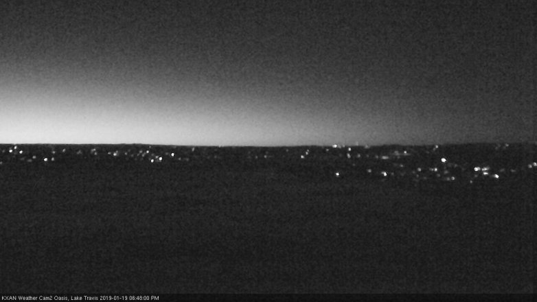 Lake Travis webcam, January 19, 2019 5:50 PM CT