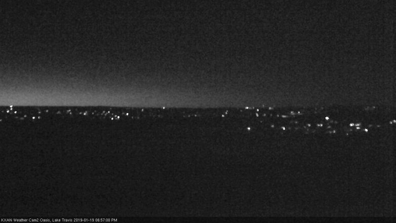 Lake Travis webcam, January 19, 2019 6:00 PM CT