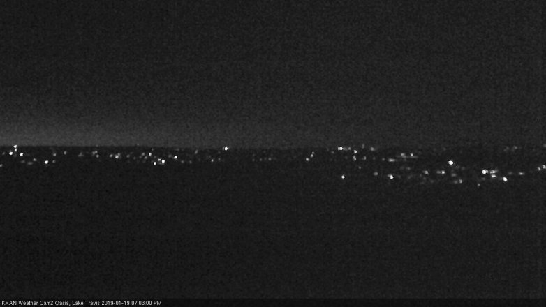 Lake Travis webcam, January 19, 2019 6:05 PM CT
