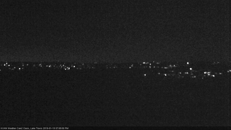 Lake Travis webcam, January 19, 2019 6:10 PM CT