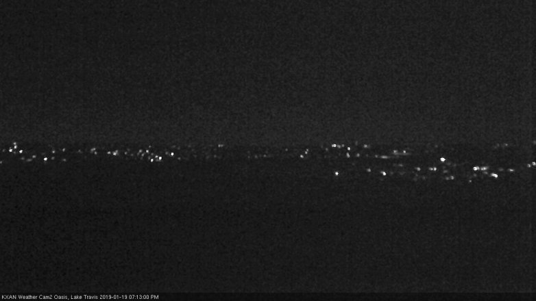 Lake Travis webcam, January 19, 2019 6:15 PM CT