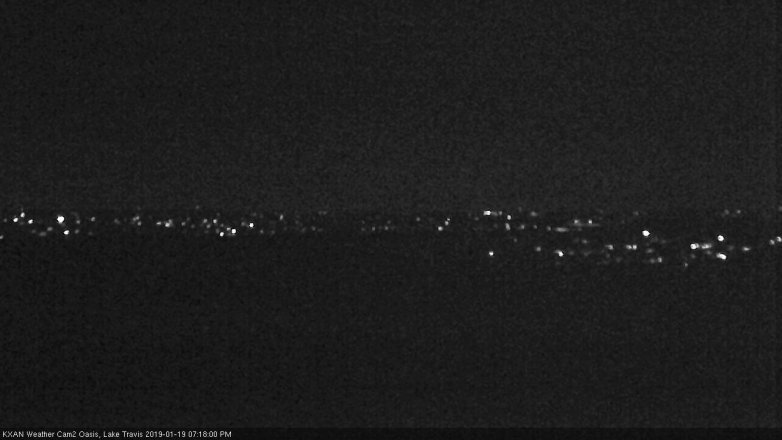 Lake Travis webcam, January 19, 2019 6:20 PM CT