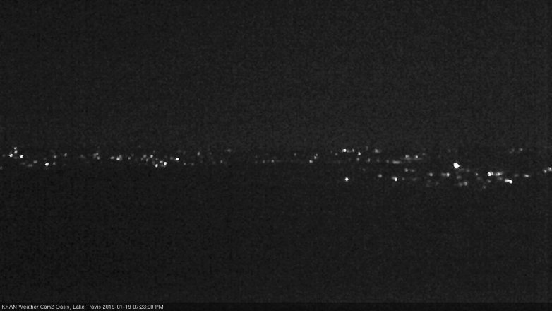Lake Travis webcam, January 19, 2019 6:25 PM CT