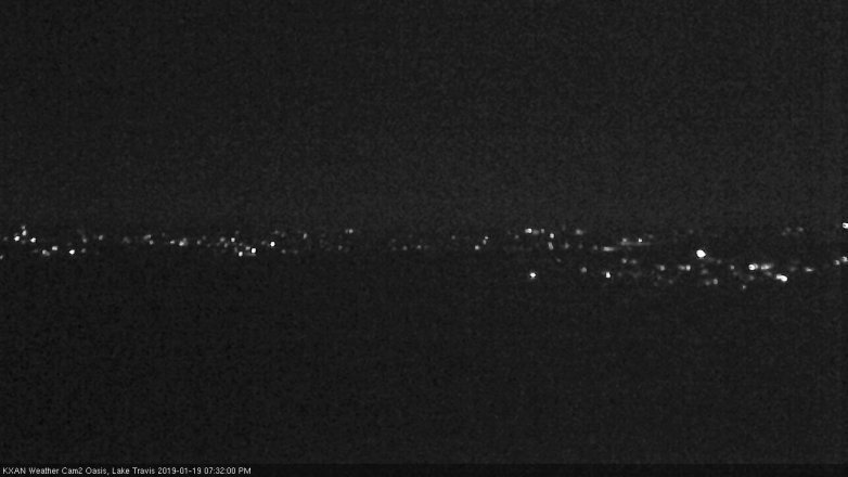 Lake Travis webcam, January 19, 2019 6:35 PM CT