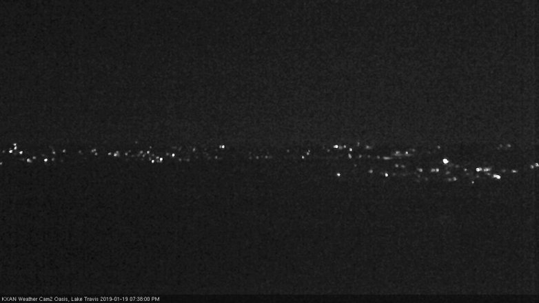 Lake Travis webcam, January 19, 2019 6:40 PM CT