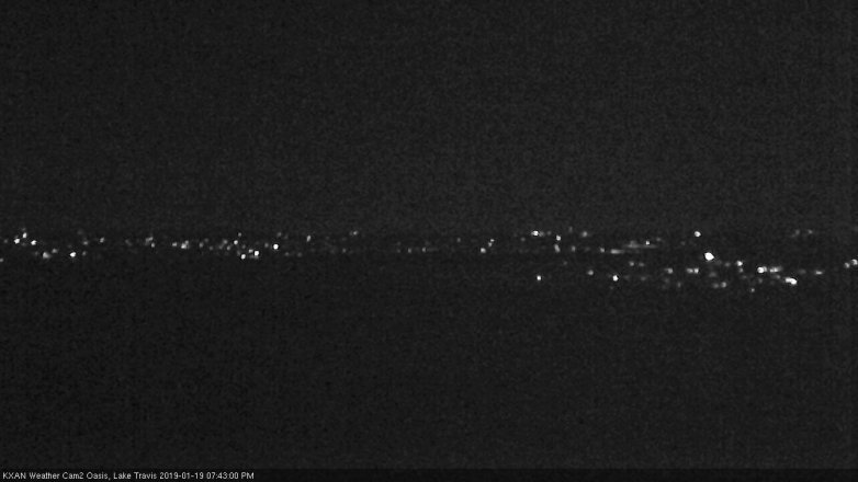 Lake Travis webcam, January 19, 2019 6:45 PM CT