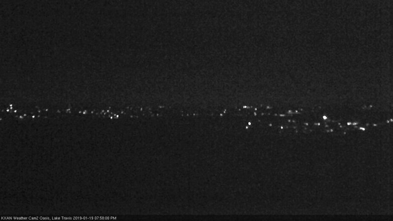 Lake Travis webcam, January 19, 2019 7:00 PM CT