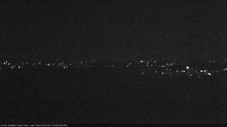 Lake Travis webcam, January 19, 2019 7:05 PM CT