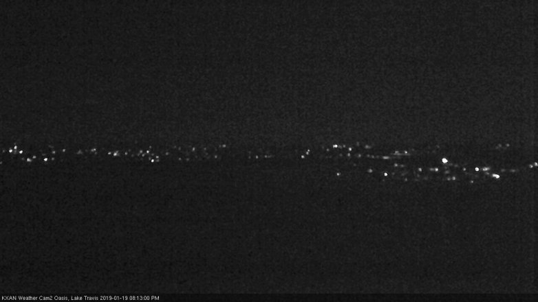 Lake Travis webcam, January 19, 2019 7:15 PM CT
