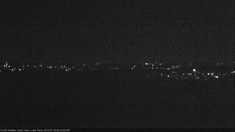 Lake Travis webcam, January 19, 2019 7:20 PM CT