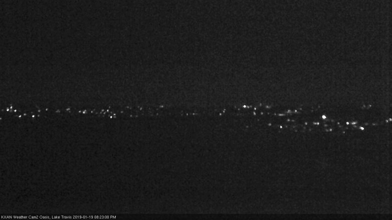 Lake Travis webcam, January 19, 2019 7:25 PM CT