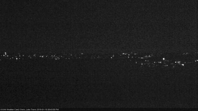 Lake Travis webcam, January 19, 2019 7:45 PM CT