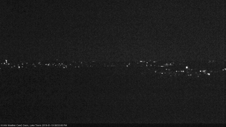 Lake Travis webcam, January 19, 2019 7:55 PM CT