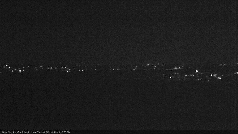 Lake Travis webcam, January 19, 2019 8:35 PM CT