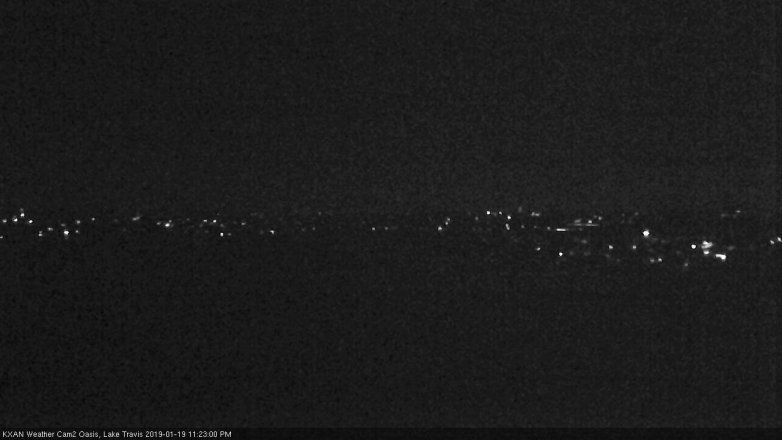 Lake Travis webcam, January 19, 2019 10:25 PM CT