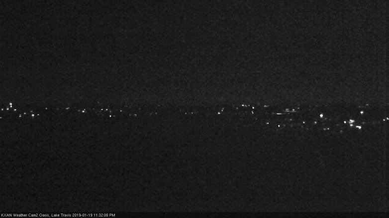Lake Travis webcam, January 19, 2019 10:35 PM CT