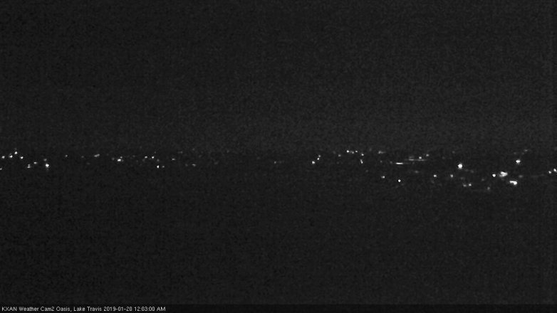Lake Travis webcam, January 19, 2019 11:05 PM CT
