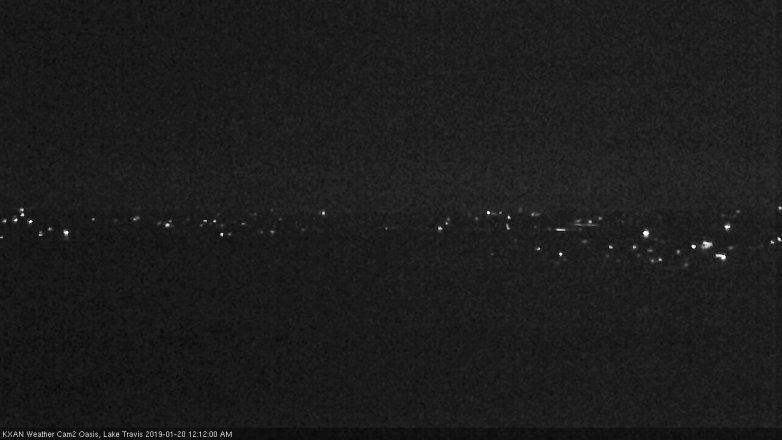 Lake Travis webcam, January 19, 2019 11:15 PM CT