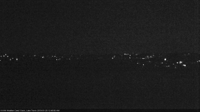 Lake Travis webcam, January 19, 2019 11:50 PM CT