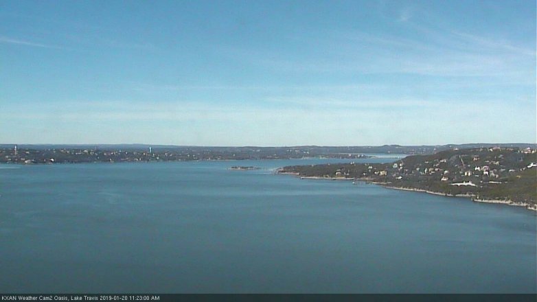 Lake Travis webcam, January 20, 2019 10:25 AM CT
