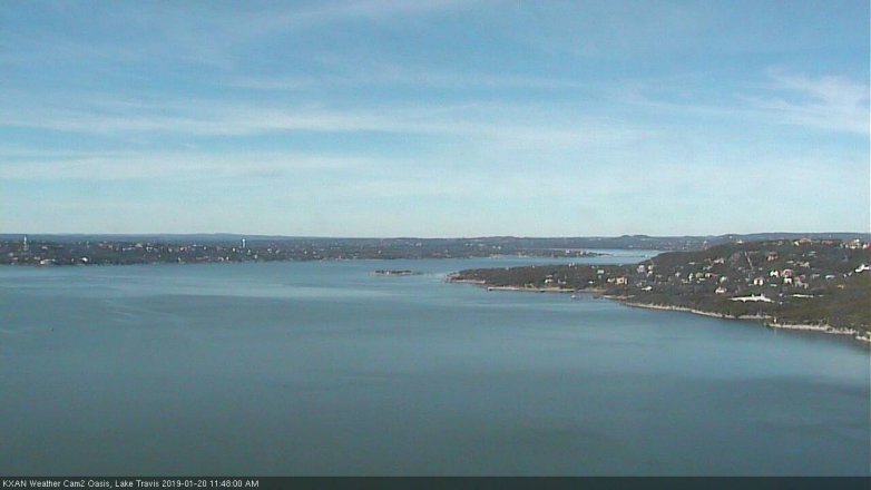 Lake Travis webcam, January 20, 2019 10:50 AM CT