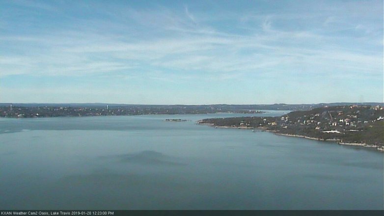 Lake Travis webcam, January 20, 2019 11:25 AM CT