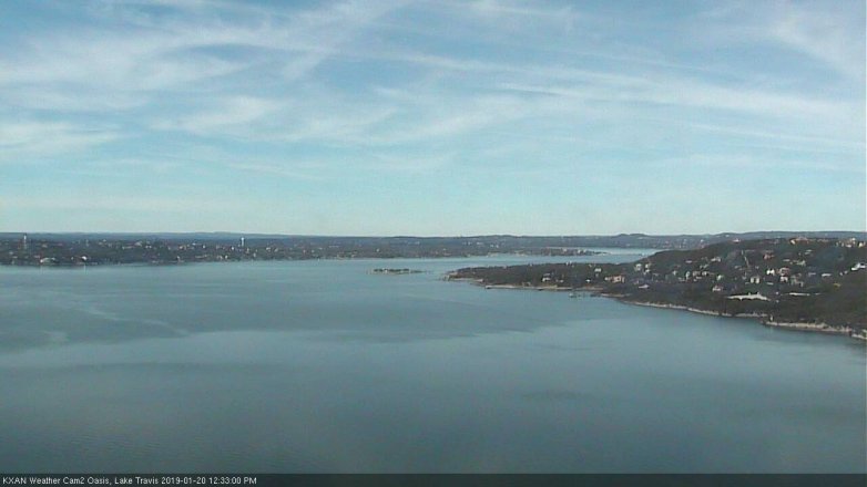 Lake Travis webcam, January 20, 2019 11:35 AM CT