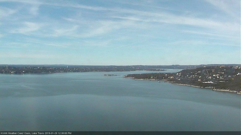 Lake Travis webcam, January 20, 2019 11:40 AM CT