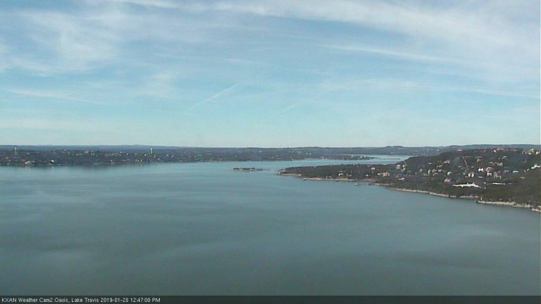 Lake Travis webcam, January 20, 2019 11:50 AM CT