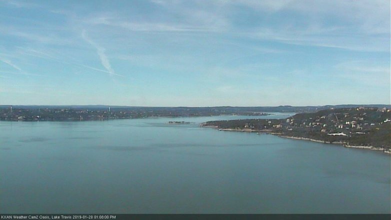 Lake Travis webcam, January 20, 2019 12:10 PM CT
