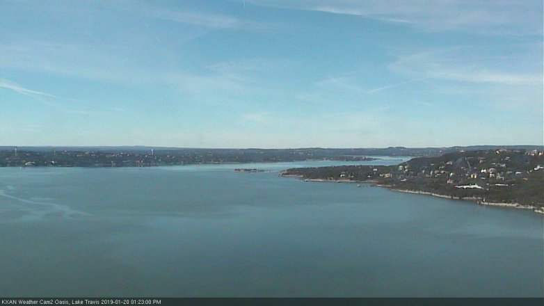 Lake Travis webcam, January 20, 2019 12:25 PM CT