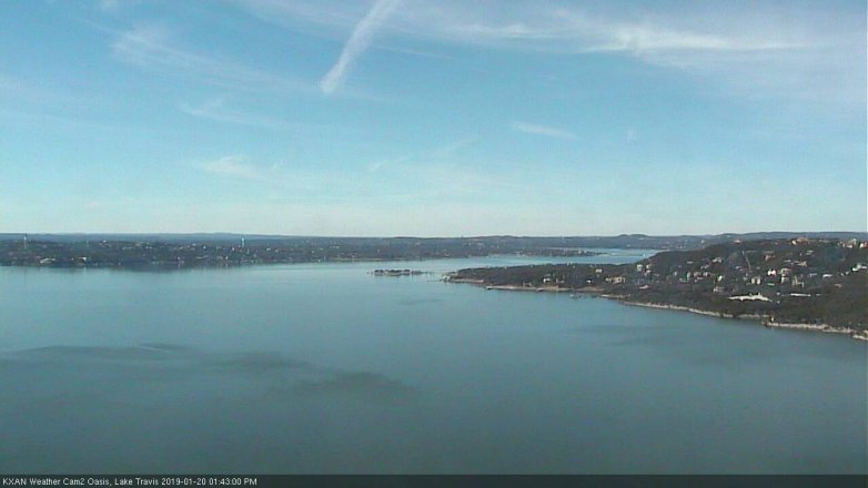 Lake Travis webcam, January 20, 2019 12:45 PM CT