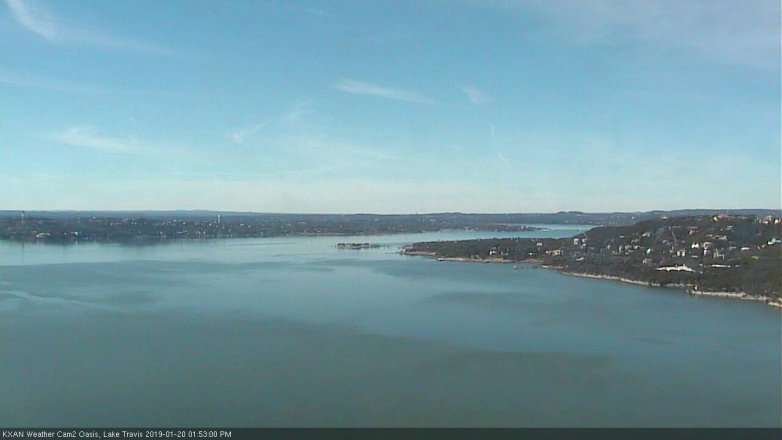 Lake Travis webcam, January 20, 2019 12:55 PM CT