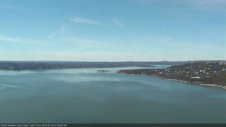 Lake Travis webcam, January 20, 2019 1:00 PM CT