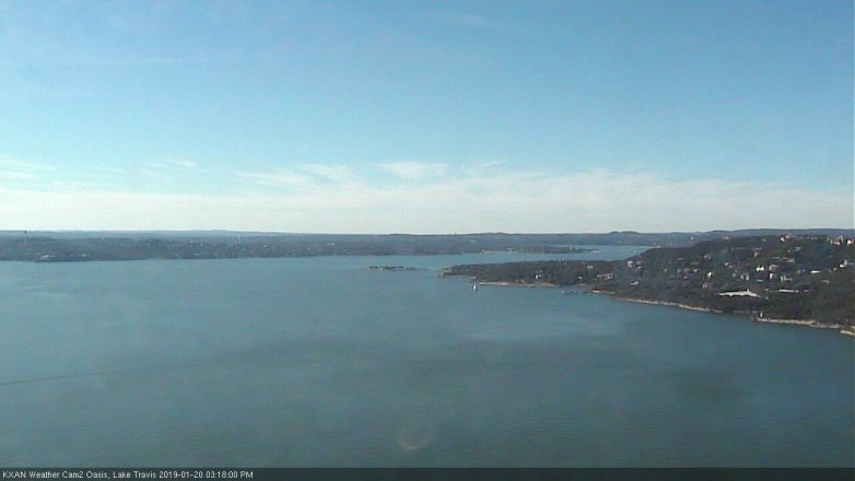 Lake Travis webcam, January 20, 2019 2:20 PM CT