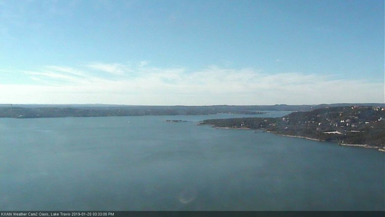 Lake Travis webcam, January 20, 2019 2:35 PM CT