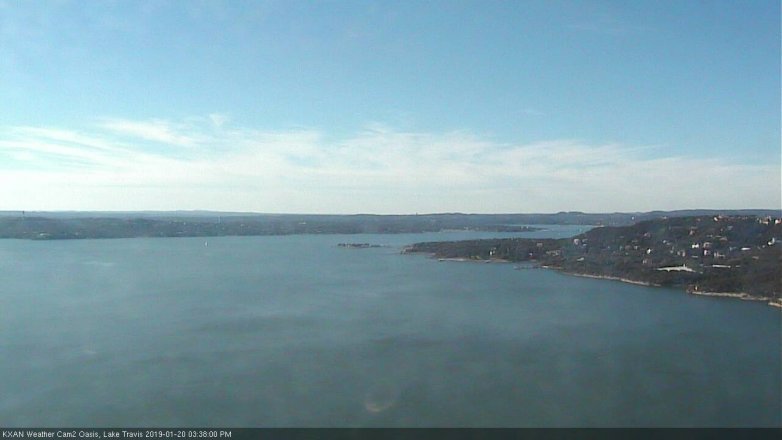 Lake Travis webcam, January 20, 2019 2:40 PM CT