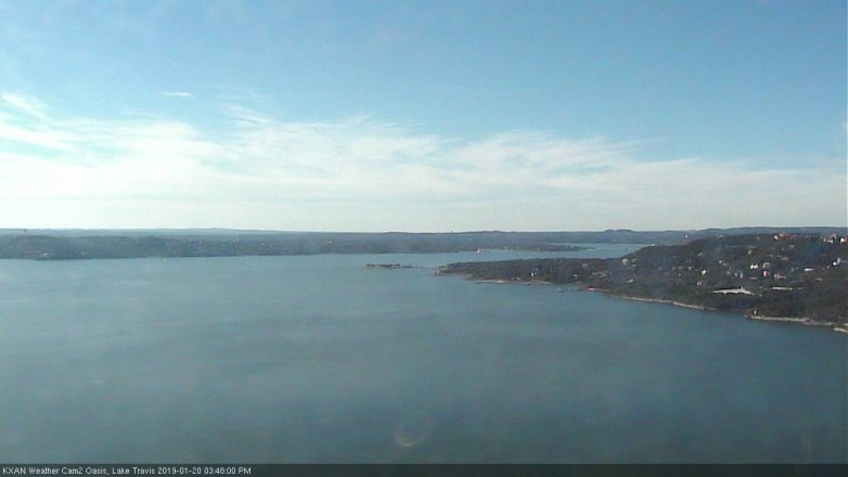 Lake Travis webcam, January 20, 2019 2:50 PM CT