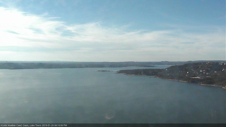 Lake Travis webcam, January 20, 2019 3:20 PM CT
